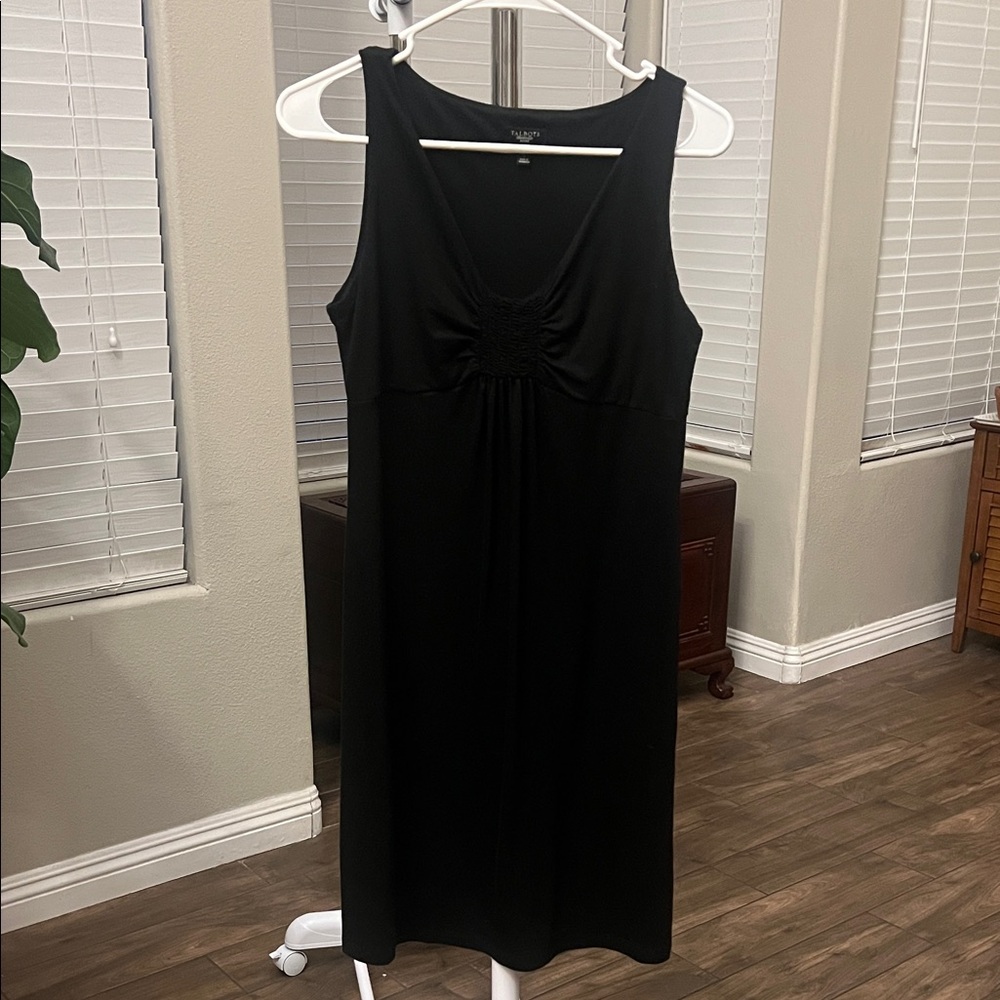 Talbots Elegant Black Sleeveless Dress